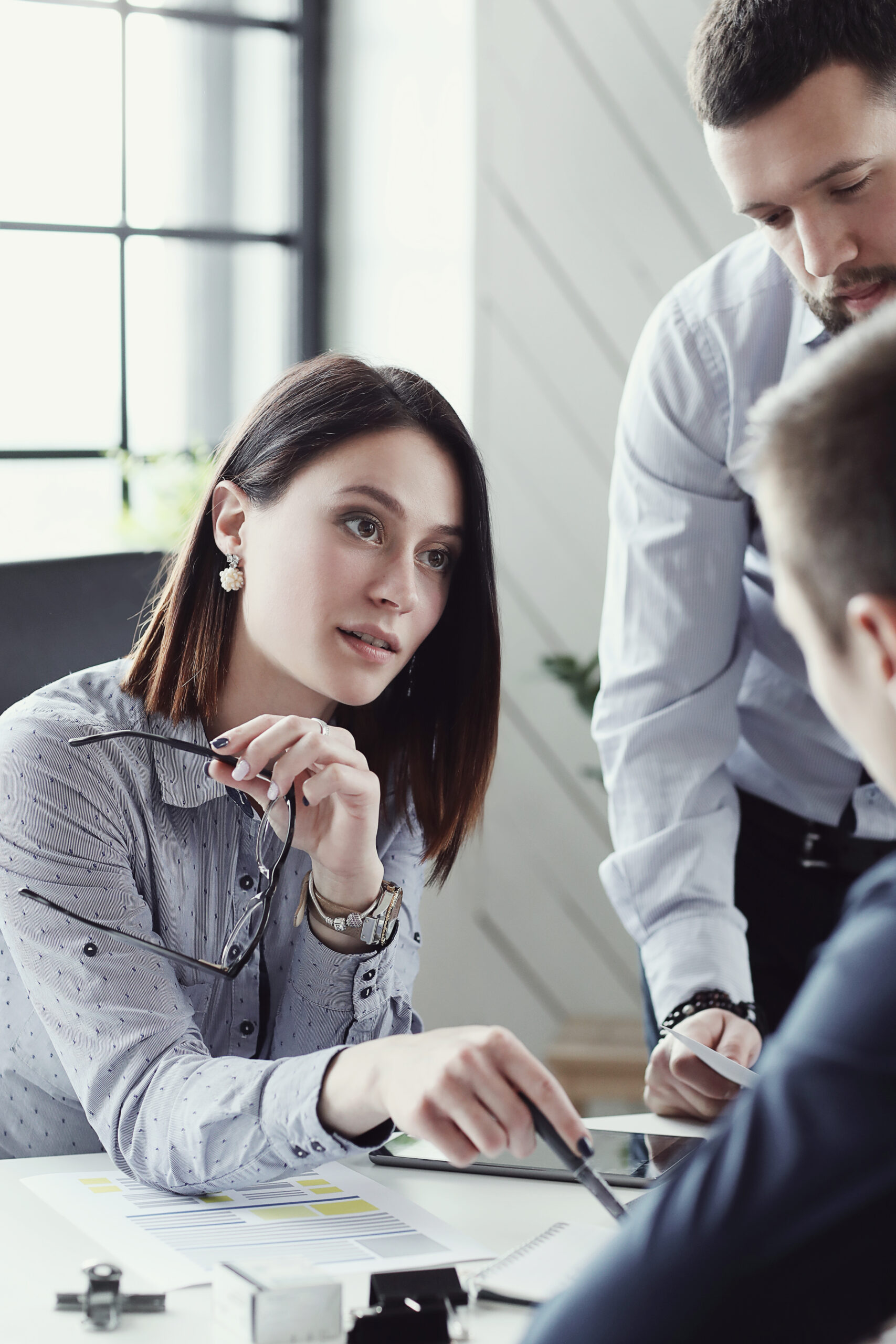 Business situations. People in the office